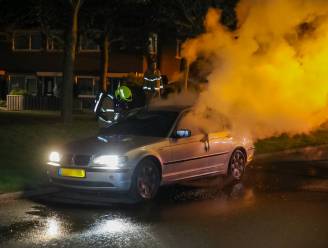 Metershoge vlammen slaan uit binnenkant van geparkeerde auto in Apeldoorn, politie doet onderzoek