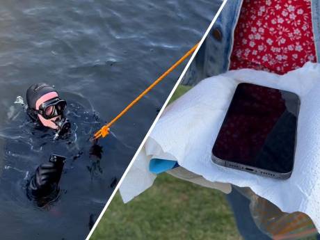 Deborah (26) verliest haar iPhone in Zwolse gracht en is wanhoop nabij, maar dan duikt reddende engel Henry op