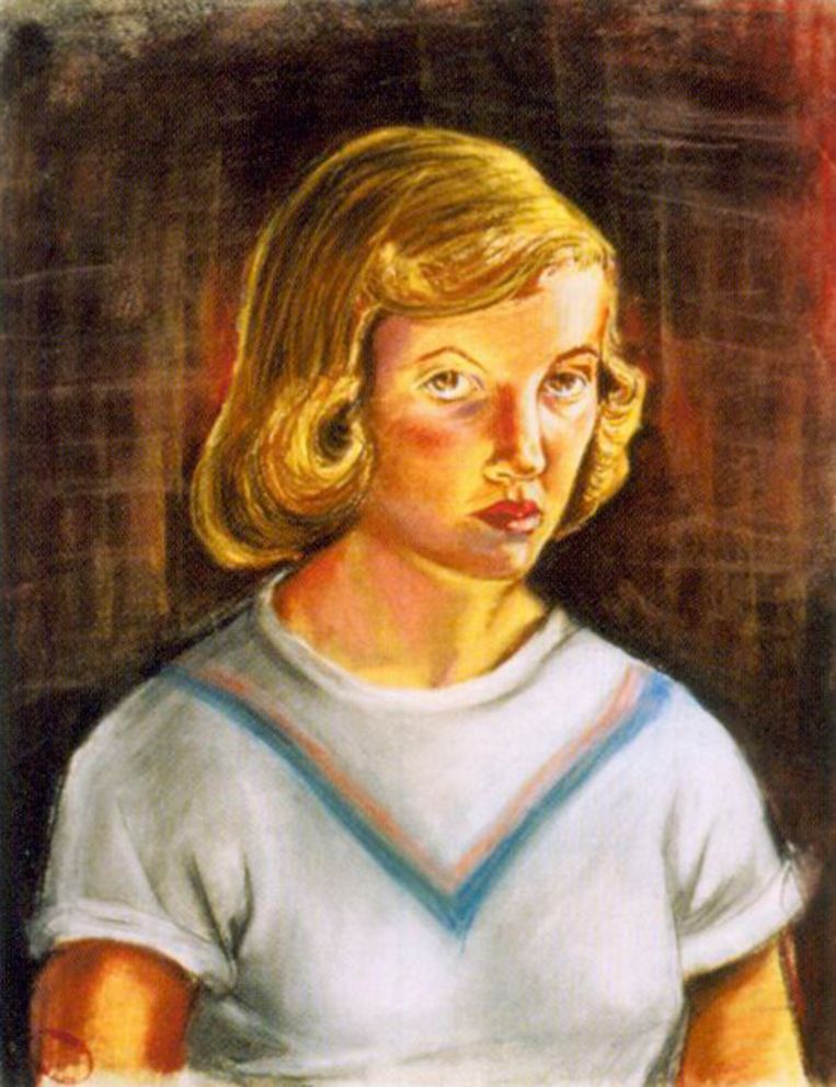 Sylvia Plath, zelfportret Beeld -