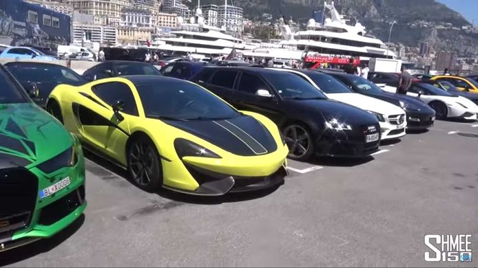 In beslag genomen supersportwagens in Monaco