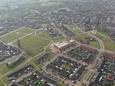 De vier locaties van de nieuwe woningen in Goor.