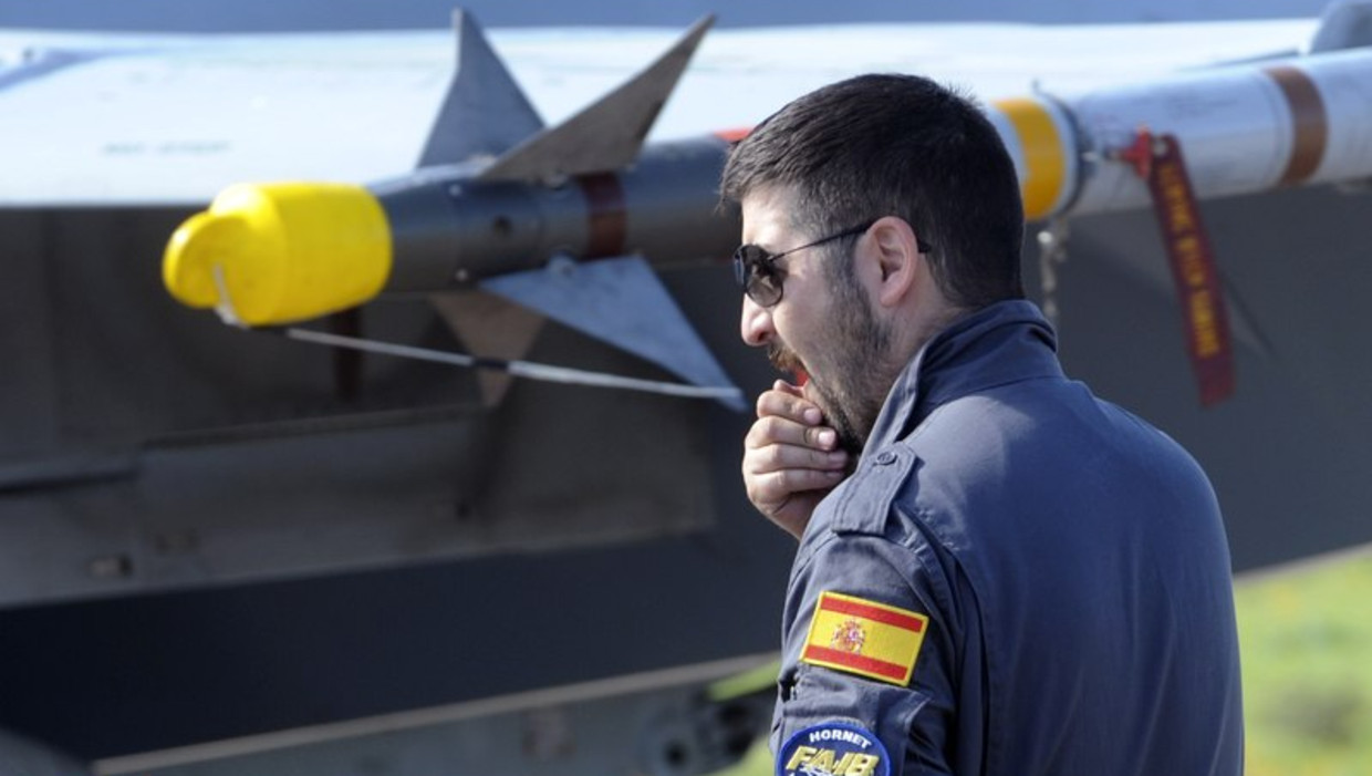 Een Spaanse F-18. Beeld reuters