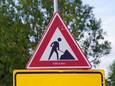 Een verkeersbord voor bouwwerkzaamheden.