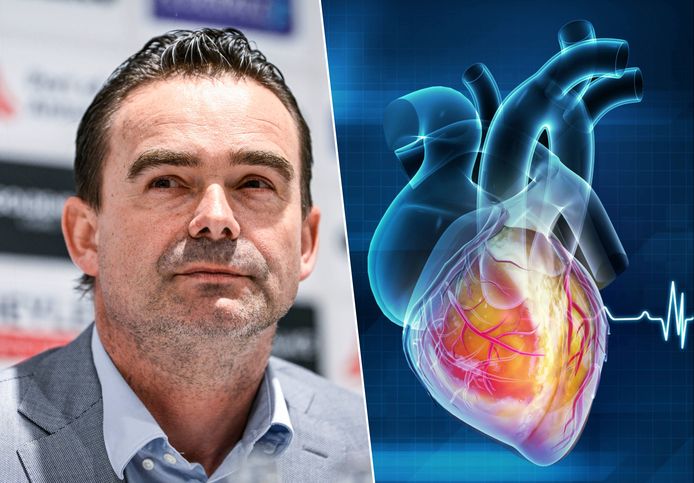 Marc Overmars' hart is voor 45 procent afgestorven na een hartaanval. Wat is een hartinfarct precies en hoe kan je het herkennen? Interventiecardioloog Walter Desmet geeft duiding.