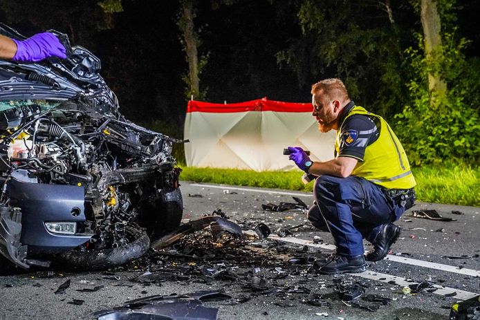 Bij het ongeluk was een auto betrokken.