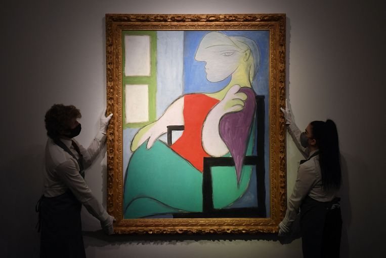 'Femme assise près d’une fenêtre (Marie-Thérèse)' van Pablo Picasso. Beeld AFP