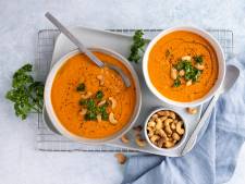 Wat Eten We Vandaag: Gegrilde paprikasoep met geroosterde cashewnoten