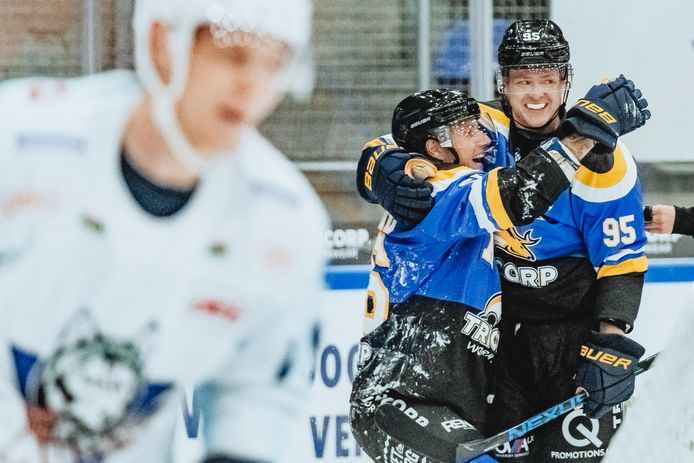 Foto: Joris Knapen / Pix4Profs  Tilburg Trappers - Kassel Huskys oefenduel ijshockey