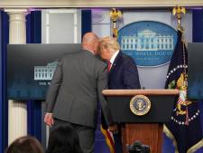 Trump onderbreekt abrupt persconferentie na schoten bij Witte Huis