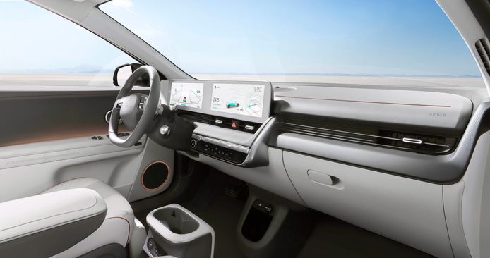 Het dashboard van de Hyundai Ioniq 5