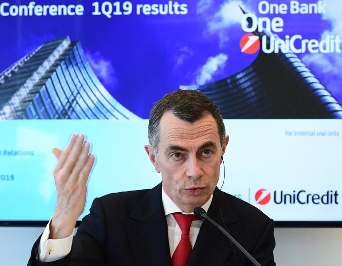 Jean-Pierre Mustier, sinds 2016 CEO van UniCredit.