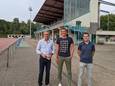 Ive Callaert, Stijn Wille en Lothar Van Santen pleitten om over de gemeentegrenzen heen een oplossing te zoeken voor het Sport Vlaanderen domein Putbos.