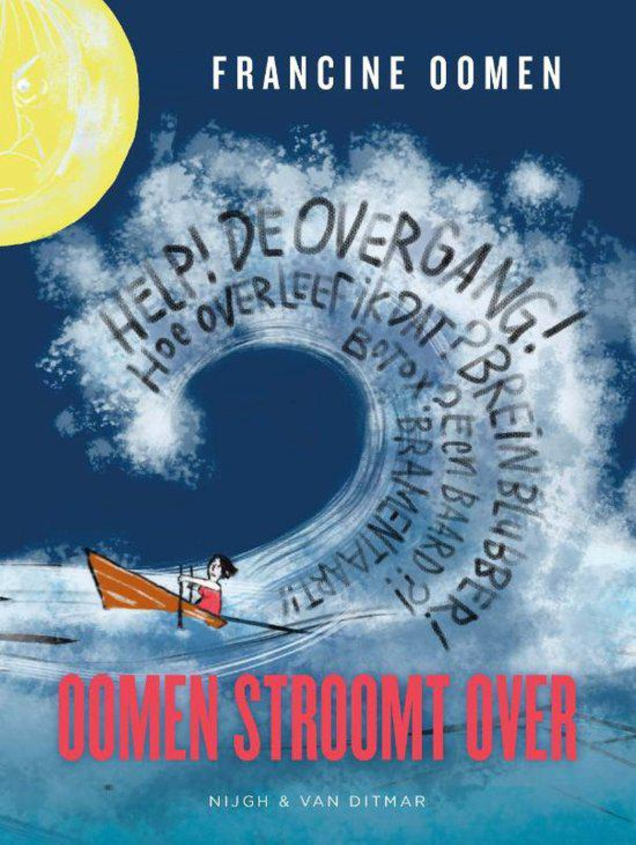 Francine Oomen maakte zelf de tekeningen voor haar graphic novel Oomen stroomt over. Beeld  