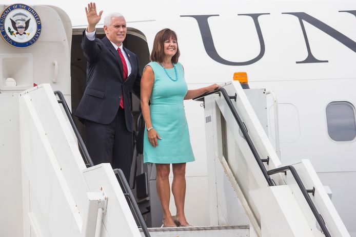 Vicepresident Mike Pence en zijn vrouw Karen.