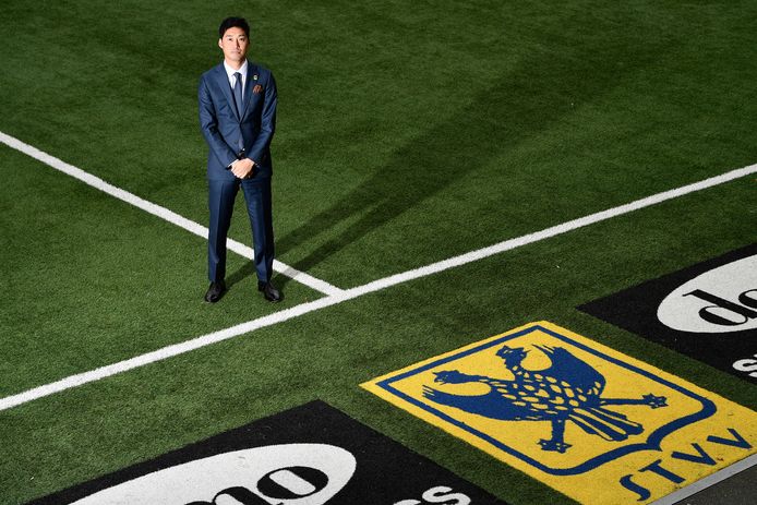 STVV's member of the board Yusuke Muranaka poses for the photographer after a press conference of Jupiler Pro League team STVV Sint-Truiden, in Sint-Truiden on the future of the club, Wednesday 15 November 2017. BELGA PHOTO YORICK JANSENS
