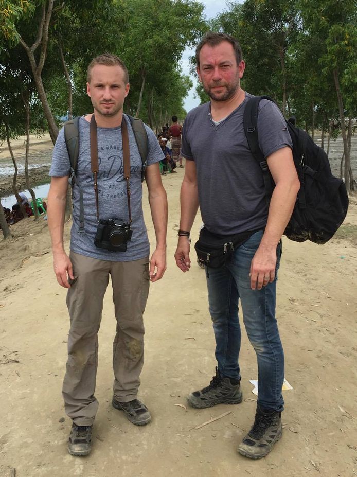 Benoit De Freine en Kurt Wertelaers in Bangladesh bij de Rohingya.