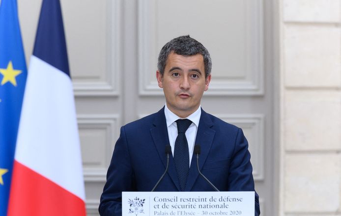 De Franse minister van Binnenlandse Zaken, Gérald Darmanin