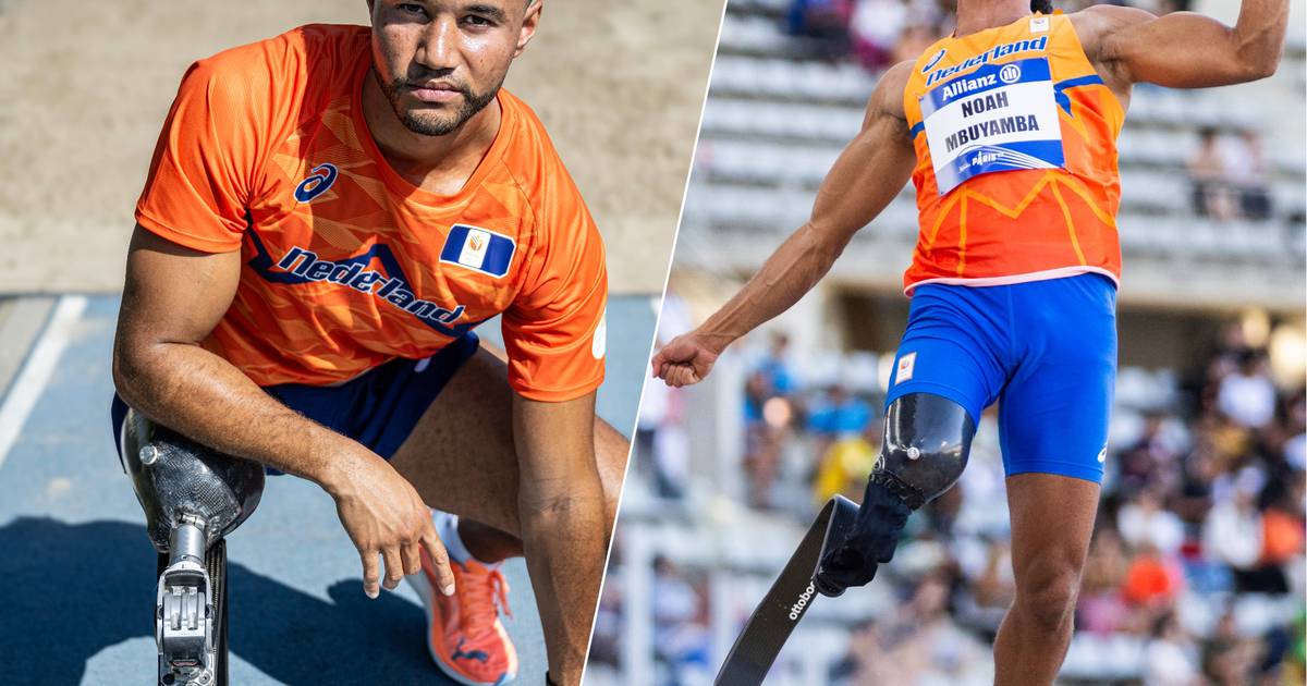 Noah Mbuyamba verliest been na ongeval: nu klaar om te ‘shinen’ op de Paralympische Spelen.