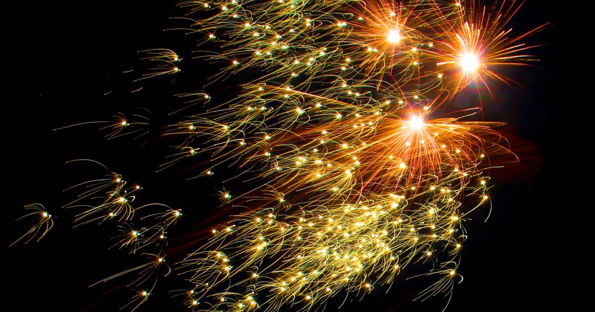 Vuurwerk boven Colijnsplaat