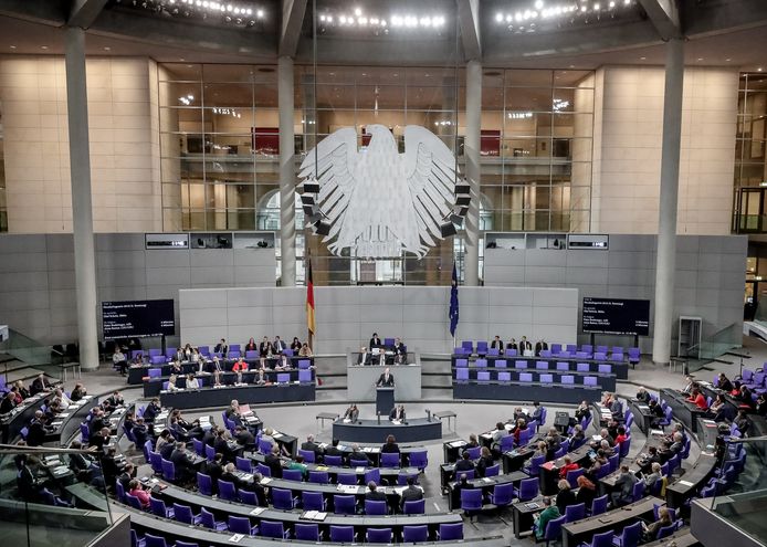 Het Duitse parlement in Berlijn.