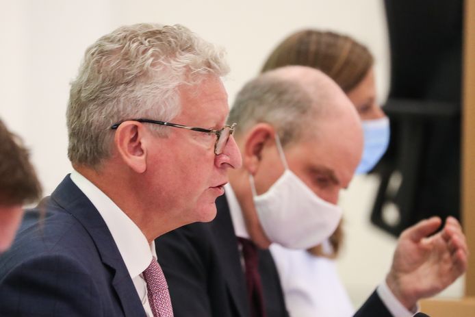 Ministers van Binnenlandse Zaken Pieter De Crem en van Justitie Koen Geens.