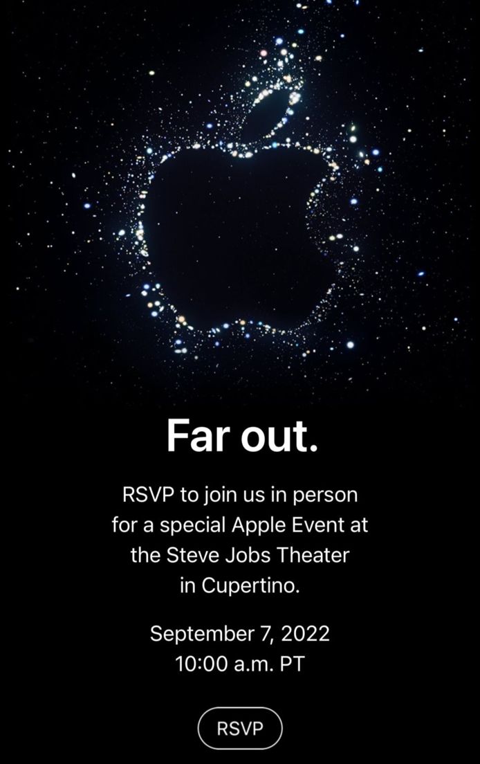 Apple maakte het evenement bekend in een uitnodiging aan journalisten.