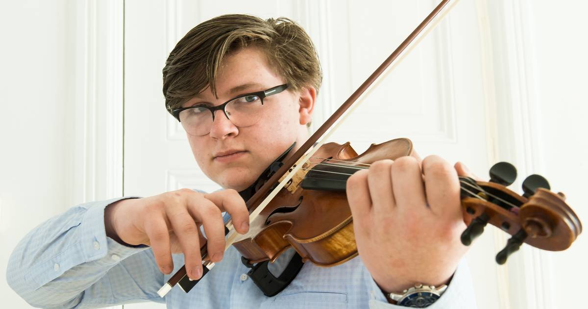 Jong talent Xander Wassenaar (15) uit Wagenberg: ‘Een viool moet je spel aankunnen’