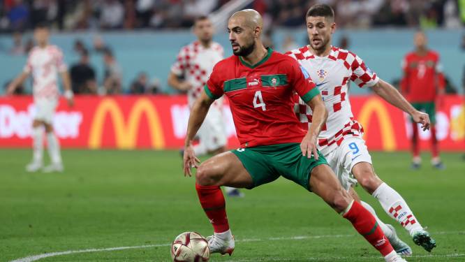 Sofyan Amrabat ondanks ‘nare nasmaak’ na nederlaag trots op Marokko: ‘Moet begin van iets zijn’