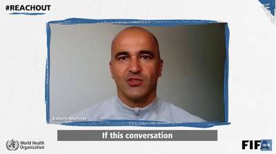 Roberto Martinez FIFA-gezicht van een campagne voor meer aandacht voor mentaal welzijn in de sport