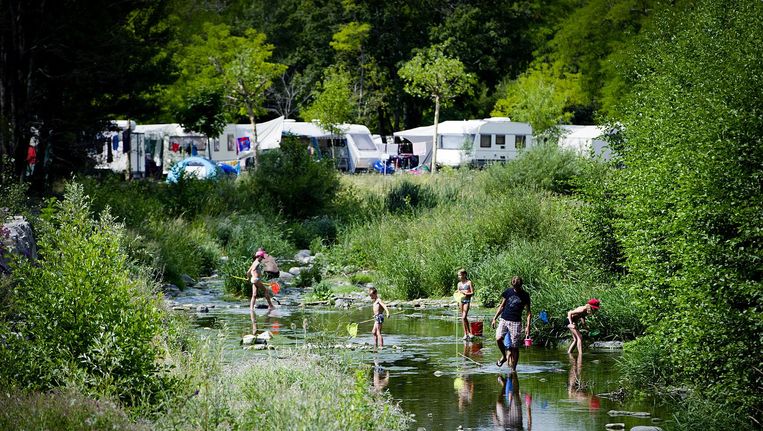 Franse camping waar veel Nederlandse toeristen komen, 2012. Beeld anp