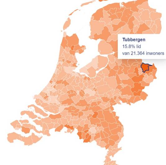 Voetbalkaart van Nederland, Tubbergen wint.