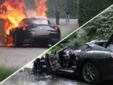 Waar rook is... peperdure Ferrari gaat in vlammen op in Blaricum