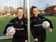 In de jeugd bij Borussia Mönchengladbach spelen Lenny van Grotel (links) uit Ommel en Renske van den Bosch (rechts) uit Volkel.