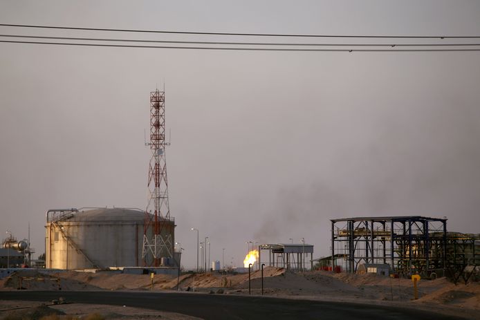 Het al-Zubair olieveld nabij Basra in Irak.