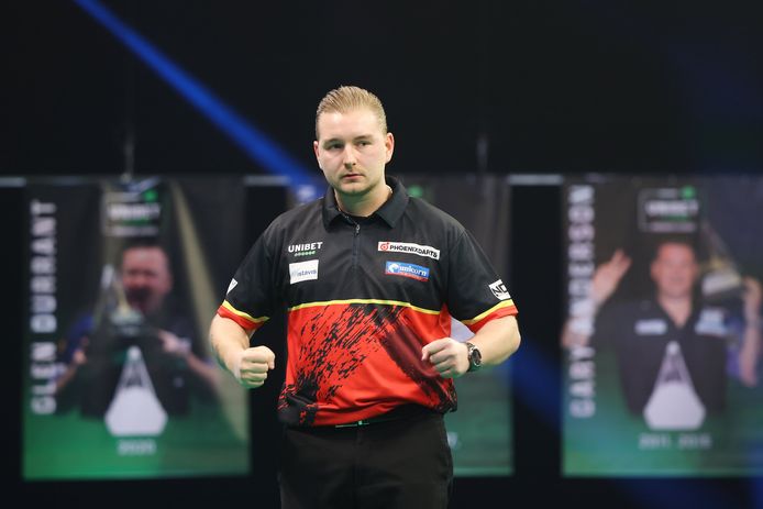 Dimitri Van den Bergh speelde gelijk tegen James Wade.