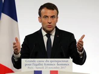 Macron ten oorlog tegen ongelijkheid: "Onze maatschappij is ziek door seksisme"