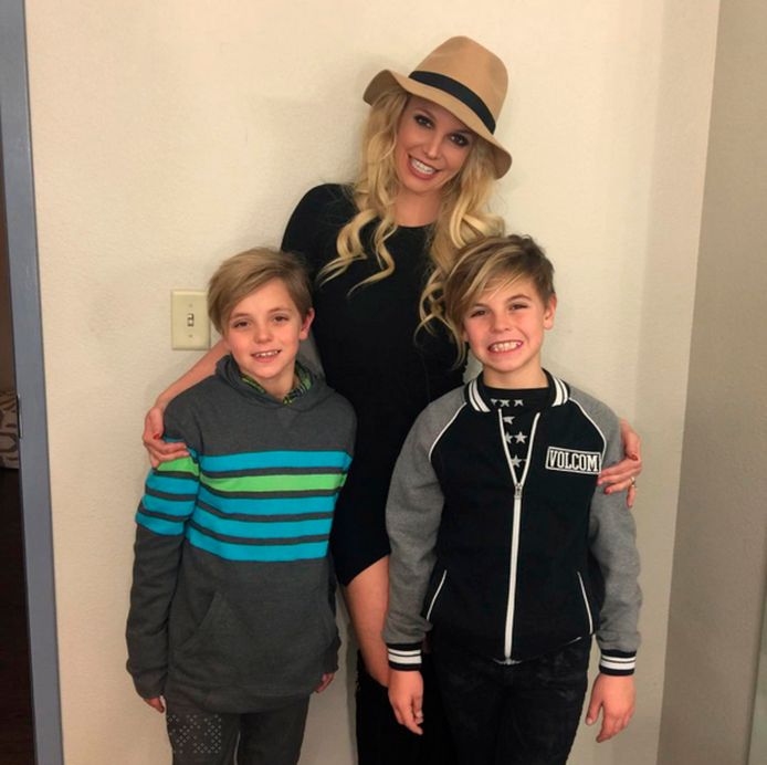 Britney Spears met haar zoons Jayden James en Sean Preston