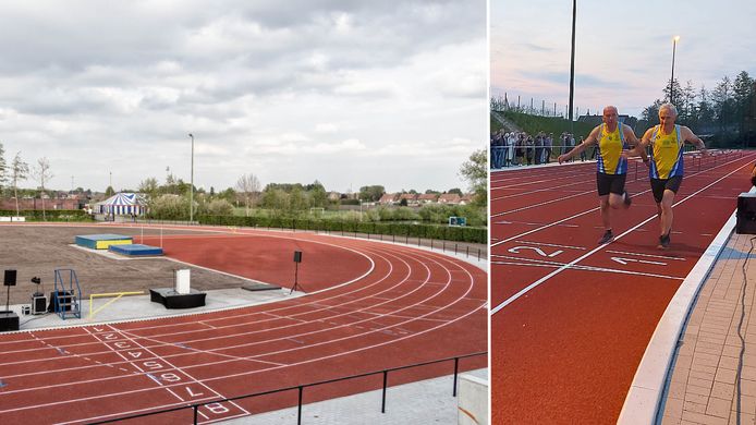 De gloednieuwe piste werd vrijdagavond al meteen ingelopen door de ARAC-leden.