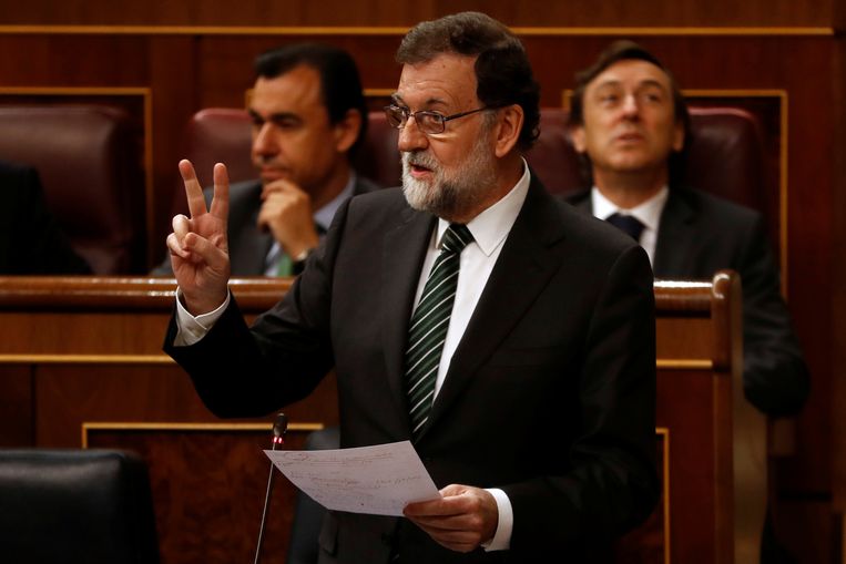 De Spaanse premier Mariano Rajoy.  Beeld REUTERS