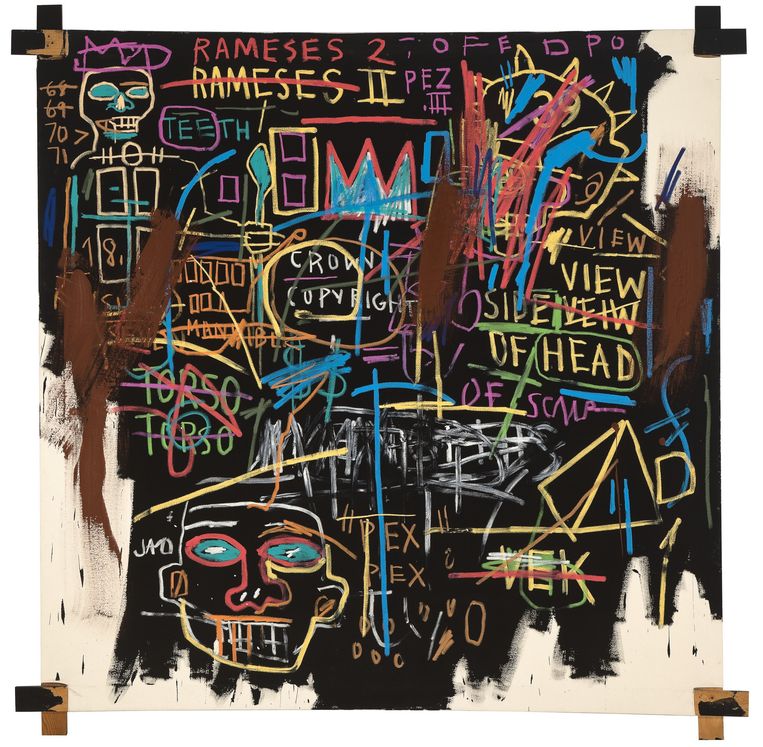 Jean-Michel Basquiat
Kings of Egypt II, 1982 Beeld 