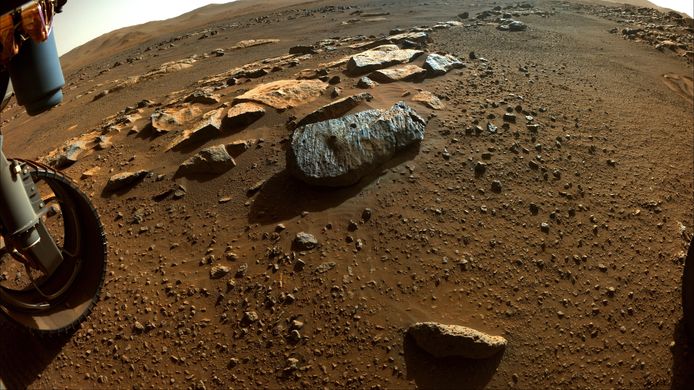 Foto van Mars genomen door Marsrover Perseverance.