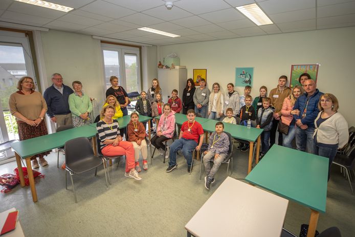 De Oekraïnse leerlingen krijgen elke voormiddag samen les in tielt.