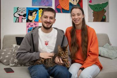 Gevlucht voor de oorlog in Oekraïne, nu helemaal thuis in Haghorst: ‘Iedere Nederlander wilde ons he