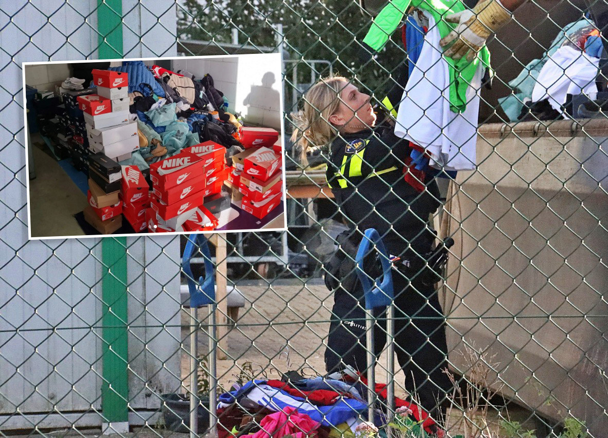 Rekken Vol Spotgoedkope Nikes En Black Bananas Gaan Vrachtwagen Van Politie Steenwijk In Theo