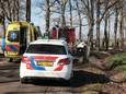 Hulpdiensten ter plaatse bij het ongeval