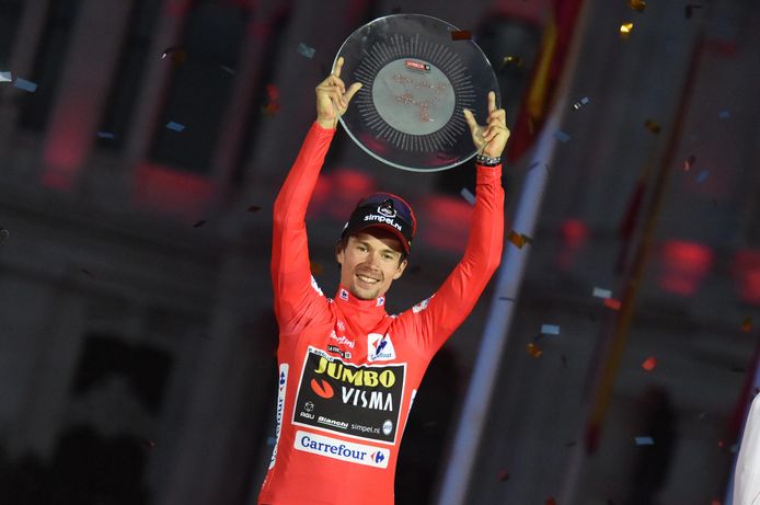 Primoz Roglic won vorige maand de Vuelta.