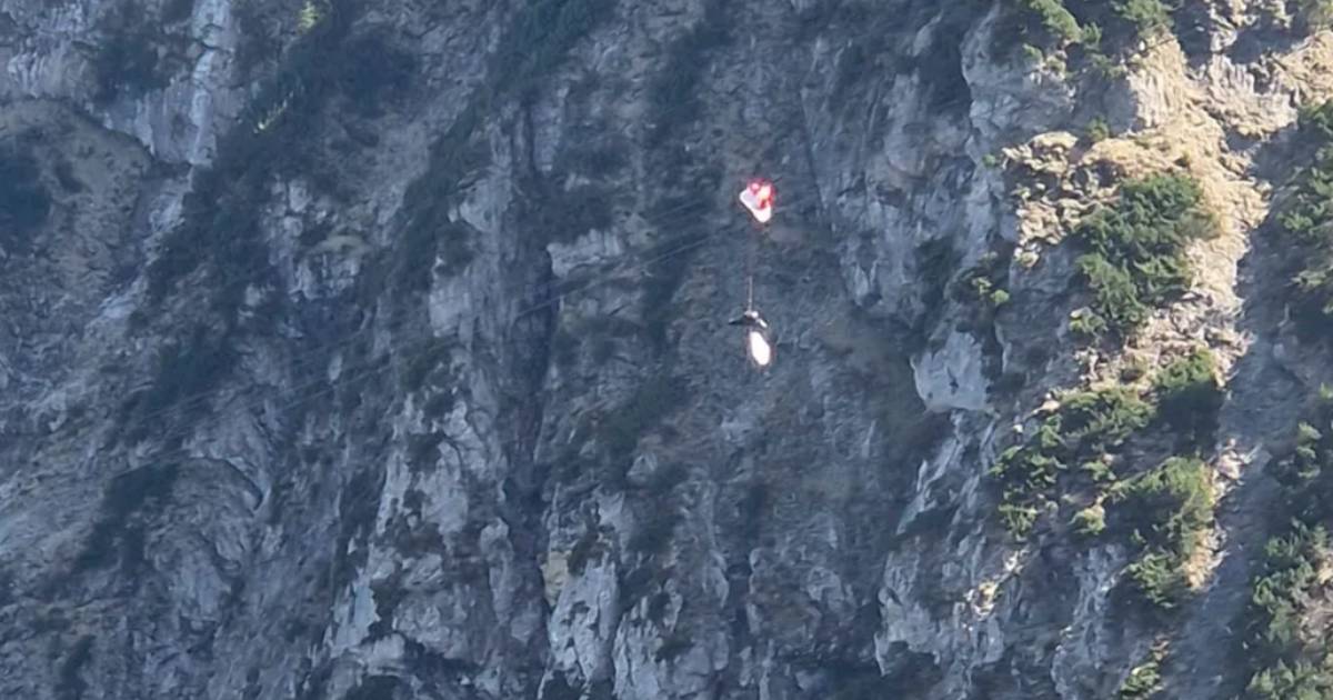 German glider rescued after 11 hours from cable car 80 meters high |  outside