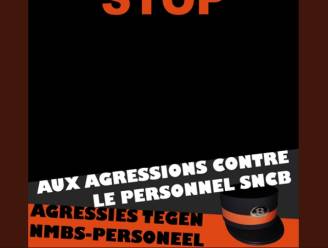 "Stop agressie": treinbegeleiders vragen via symbolische actie steun van passagiers