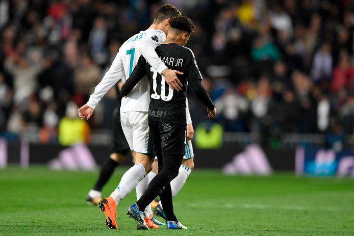 Ronaldo en Neymar bij de heenwedstrijd in Madrid, volgend seizoen een droomduo bij Real Madrid?
