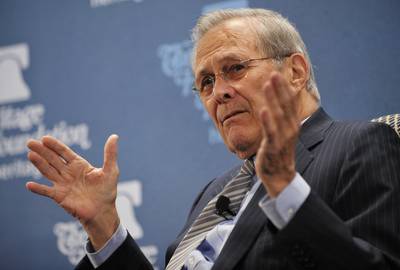 Voormalige Amerikaanse minister van Defensie Donald Rumsfeld overleden